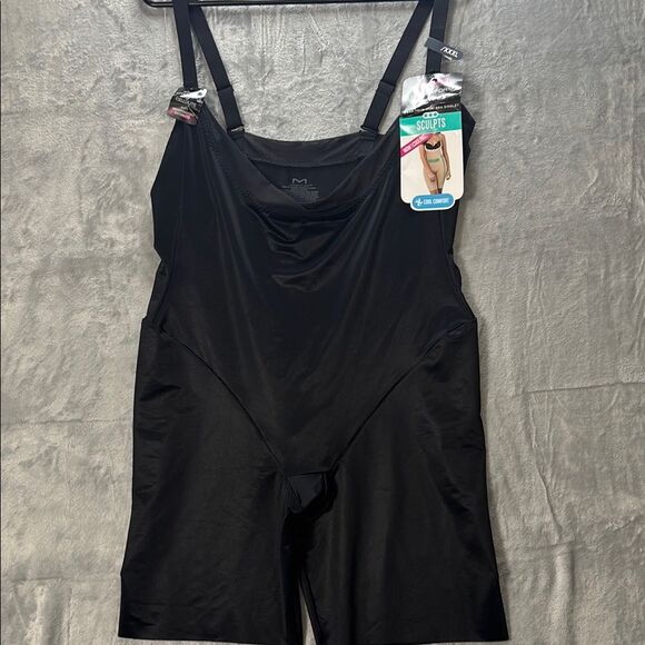NWT New Maidenform Flexees Black Wear Your Own Bra Singlet Shapewear Size 3XL - Picture 1 of 10